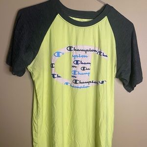Neon champion sports tee